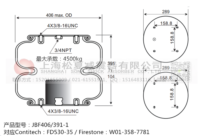 JBF406/391-2橡膠<a href='http://gigasetdigital.com/' target='_blank'><u>空氣彈簧</u></a>